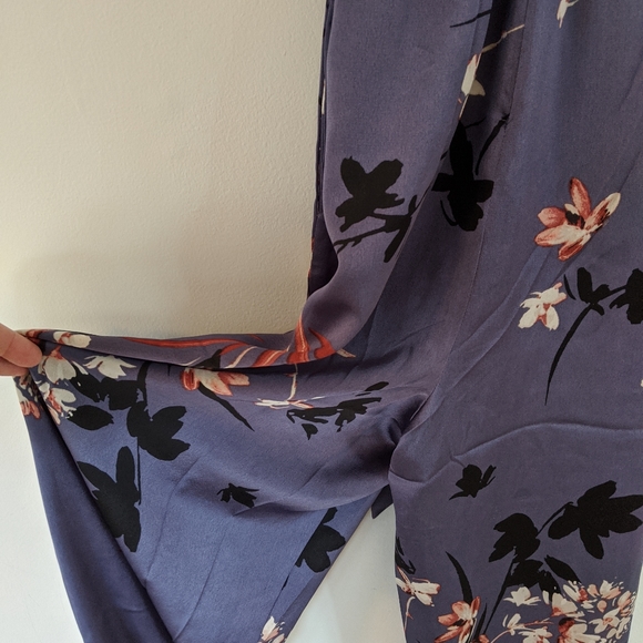 Avec Les Filles Revolve Satin Floral Jumpsuit - Picture 3 of 5